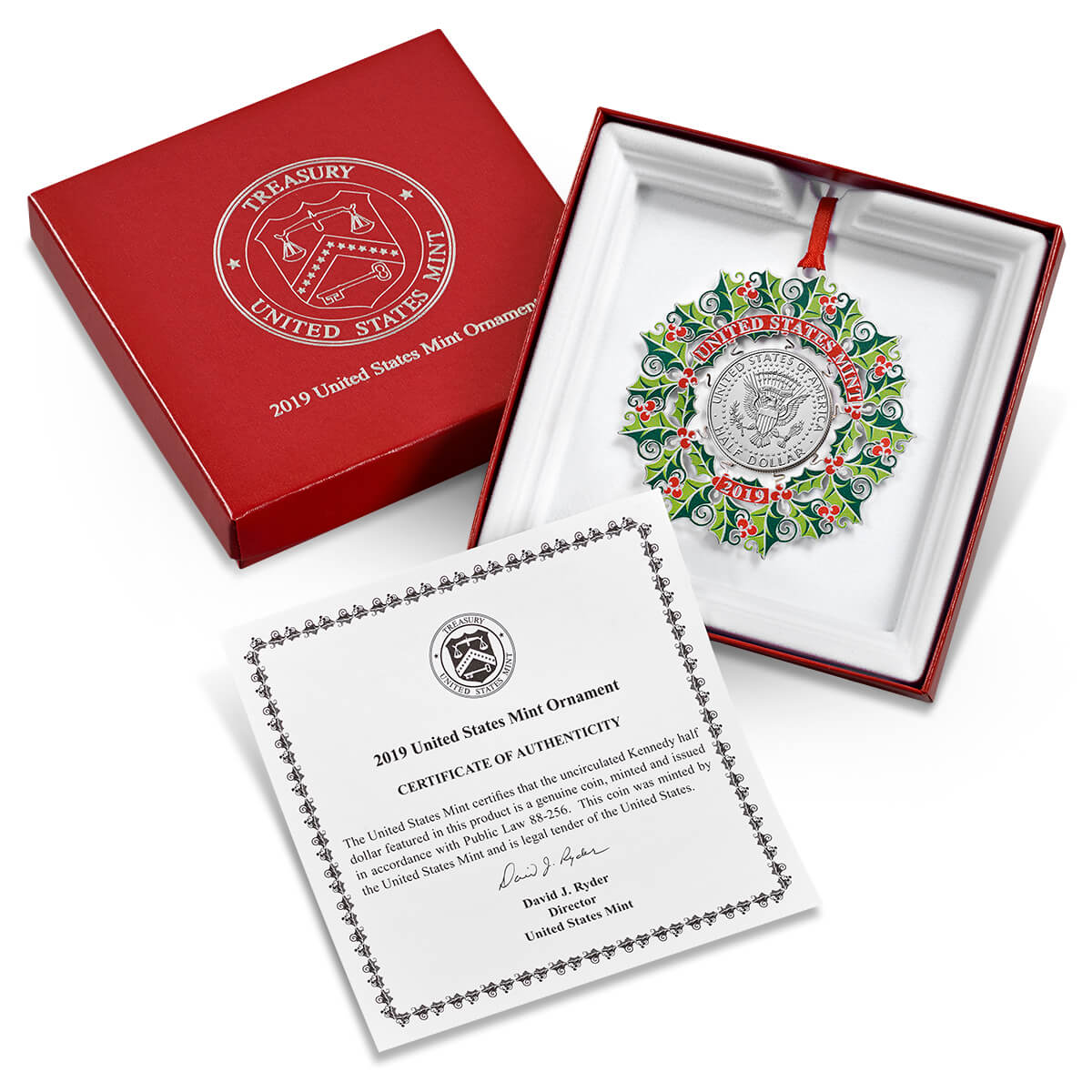 United States Mint Ornament Packaging
