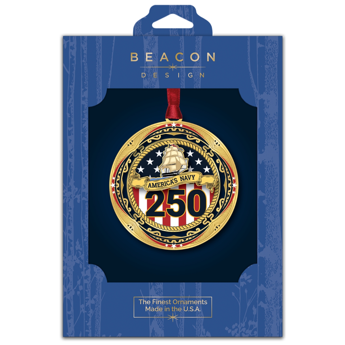 Navy Anniversary w/ Oval Namedrop