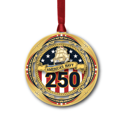 Navy Anniversary w/ Oval Namedrop