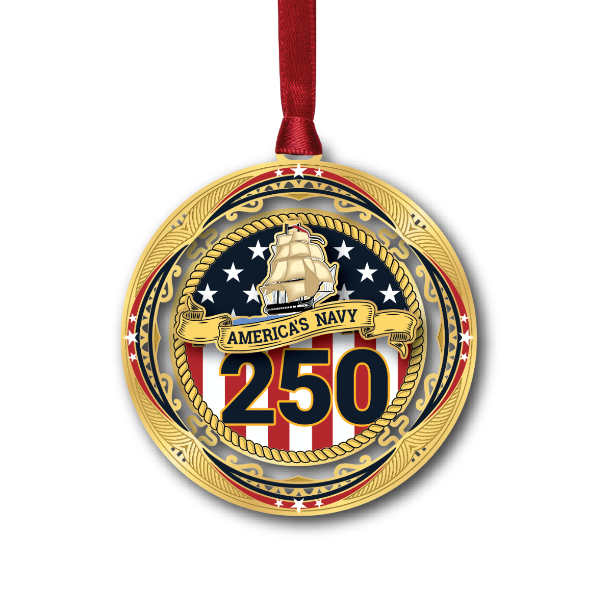 Navy Anniversary w/ Oval Namedrop