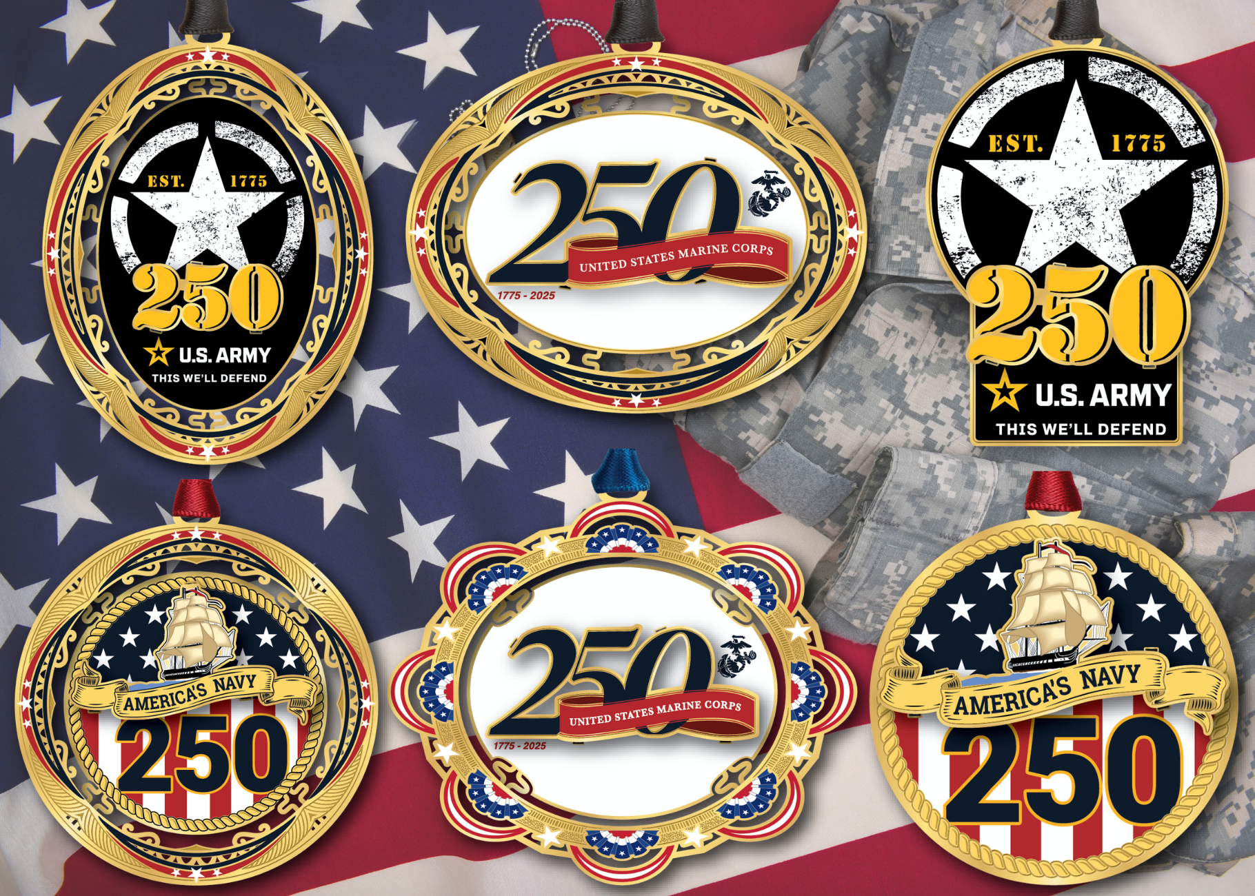 Beacon Design's Military 250th Anniversary Collection