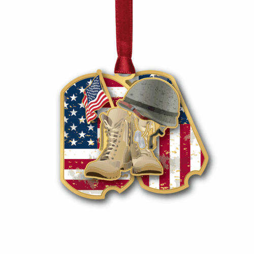 Americana Dog Tags w/ Oval Namedrop