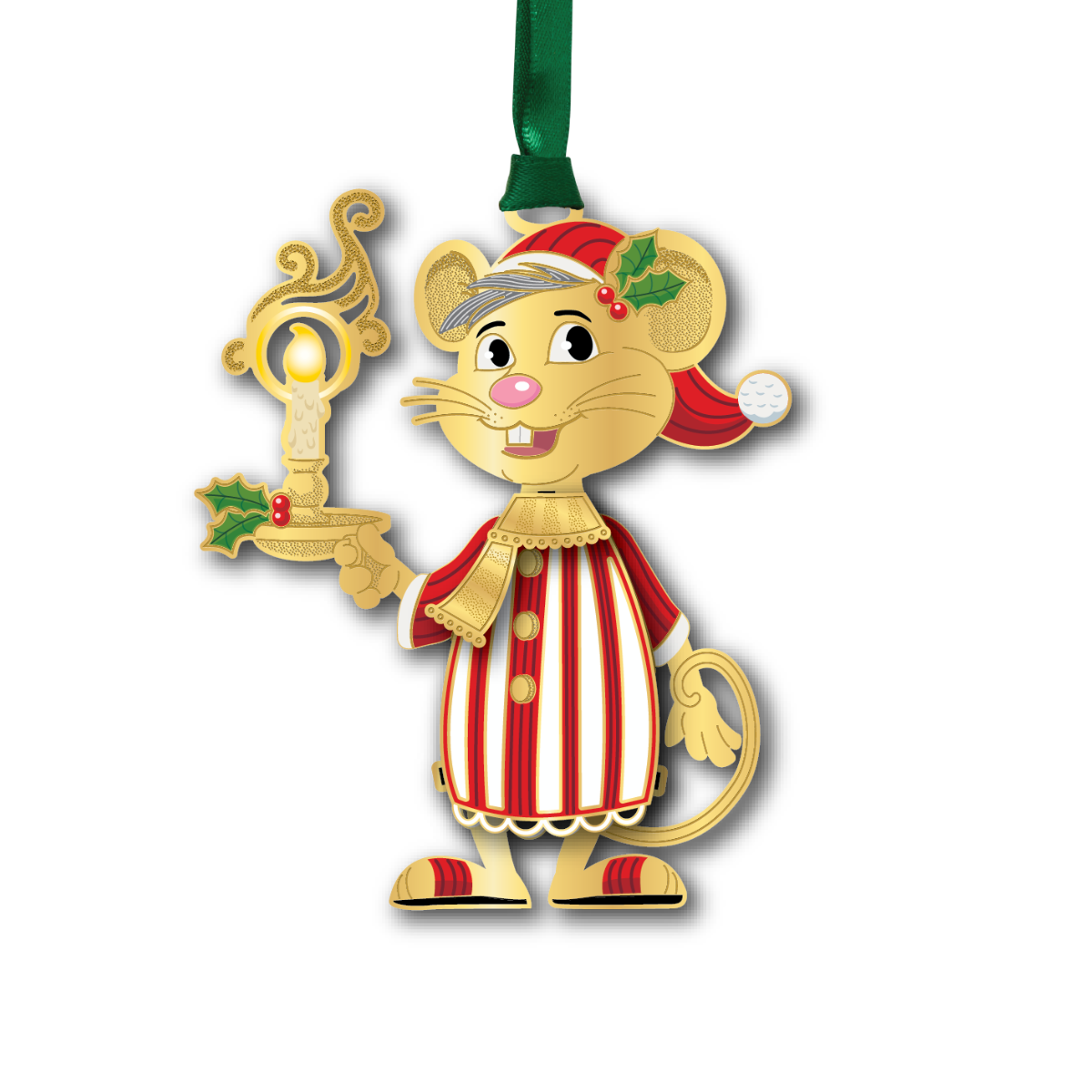 Christmas Mouse w/ Oval Namedrop