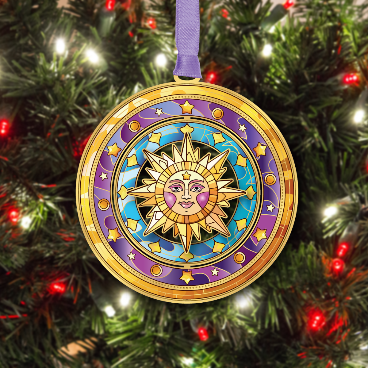 Mosaic Sun w/ Oval Namedrop - Image 3