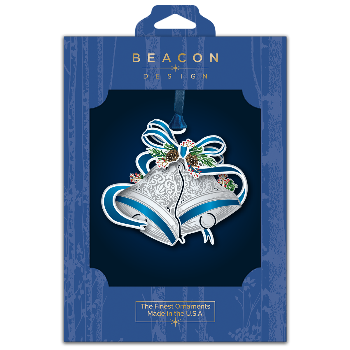 Vintage Christmas Bells w/ Oval Namedrop - Image 2